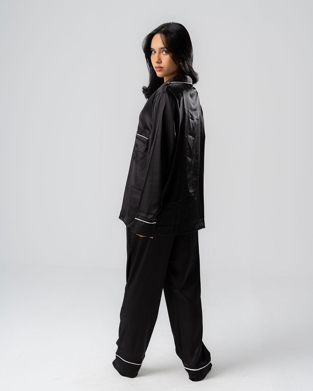 Womens Satin PJ Set