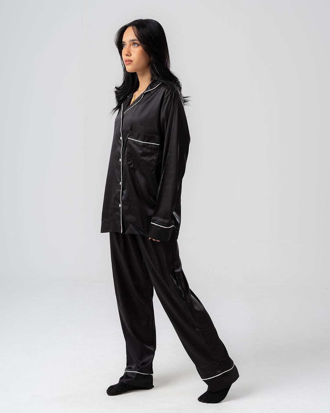 Womens Satin PJ Set