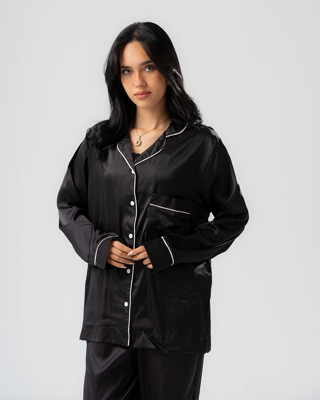 Womens Satin PJ Set