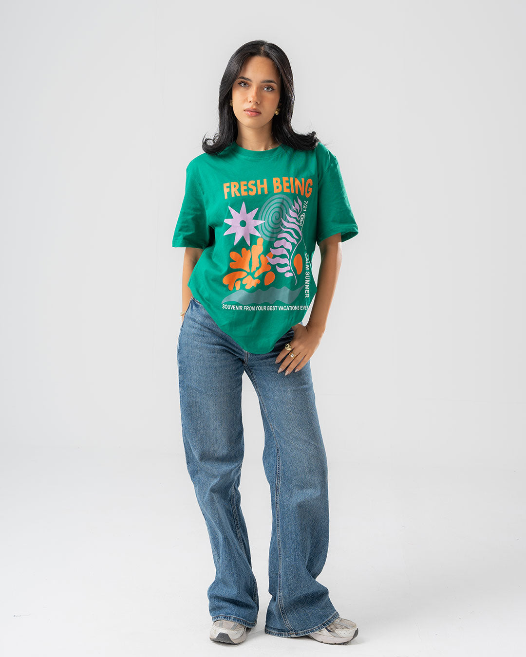 تي شيرت نسائي مطبوع