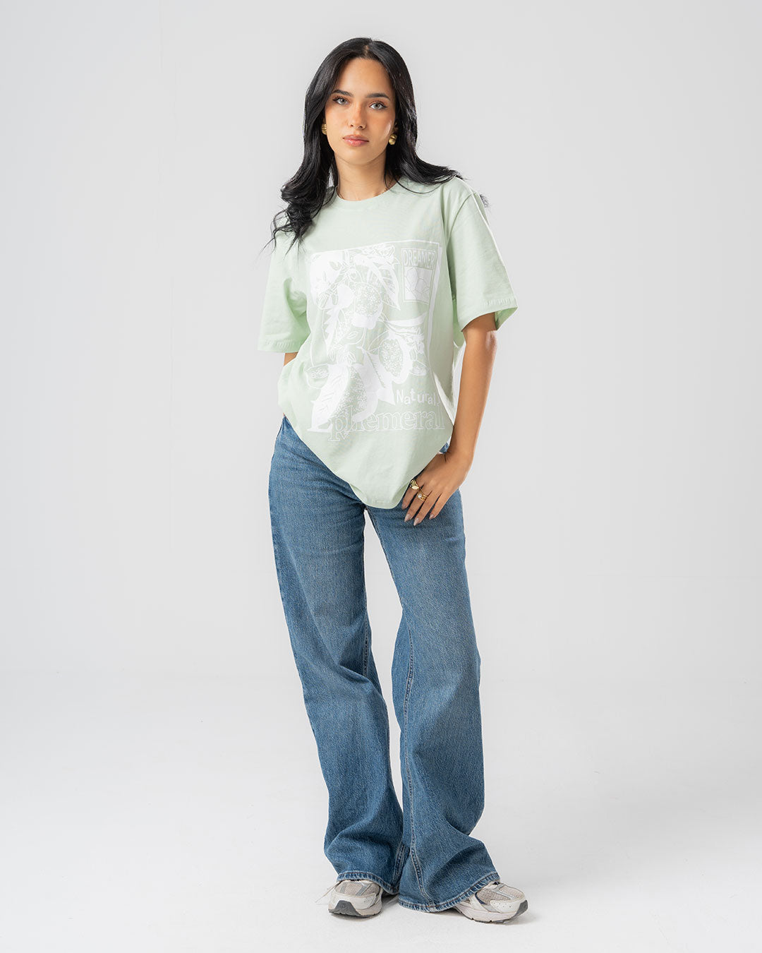 Printed Short Sleeve Women T-shirt