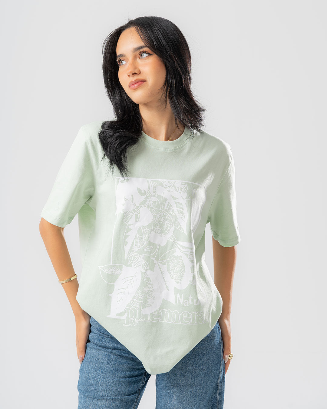 Printed Short Sleeve Women T-shirt