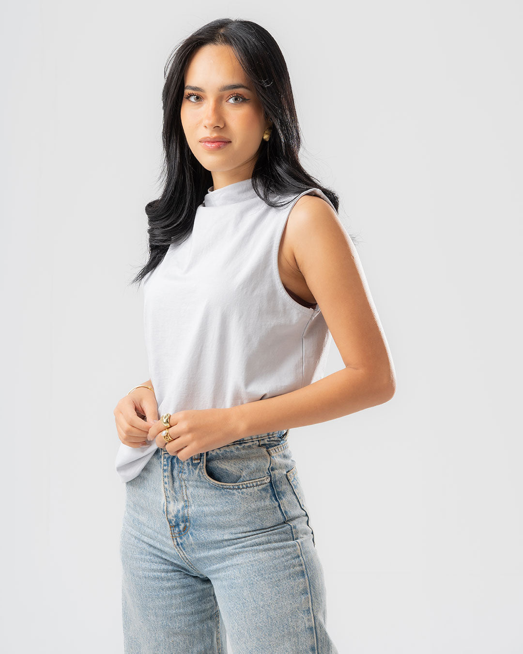 Women's Sleeveless T-shirt Plain