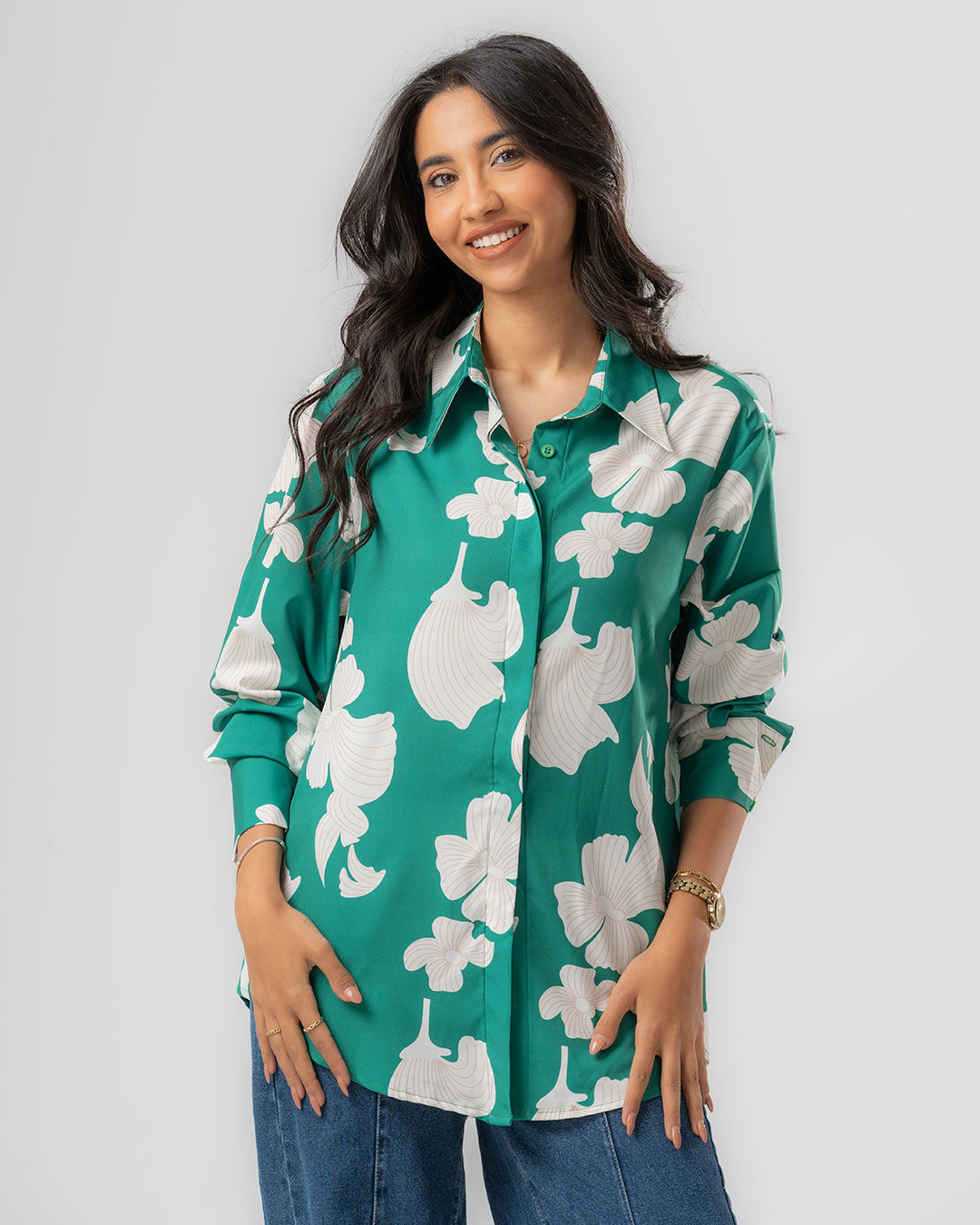 Women Printed Long Sleeves Blouse