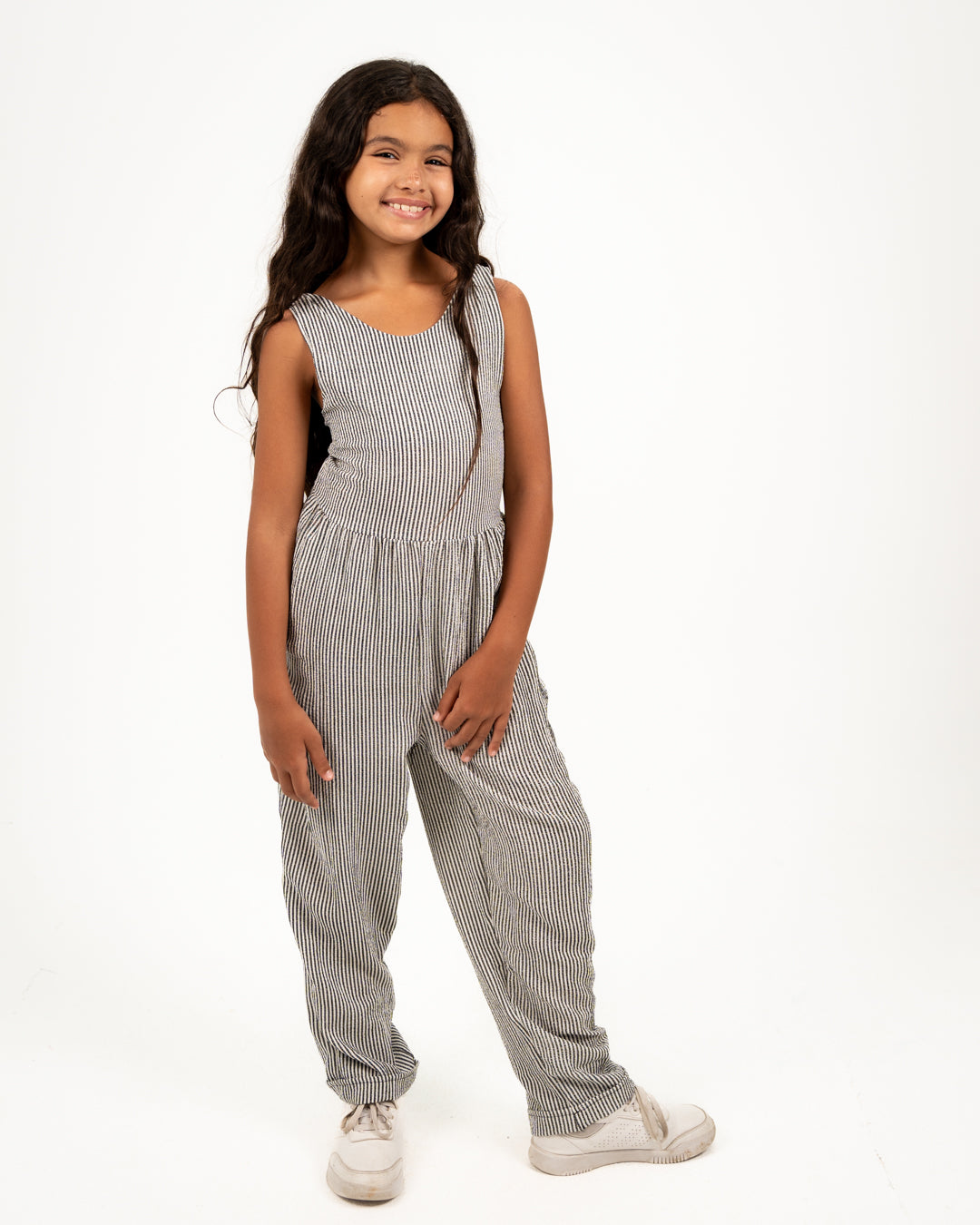 Girls Jumpsuit Striped