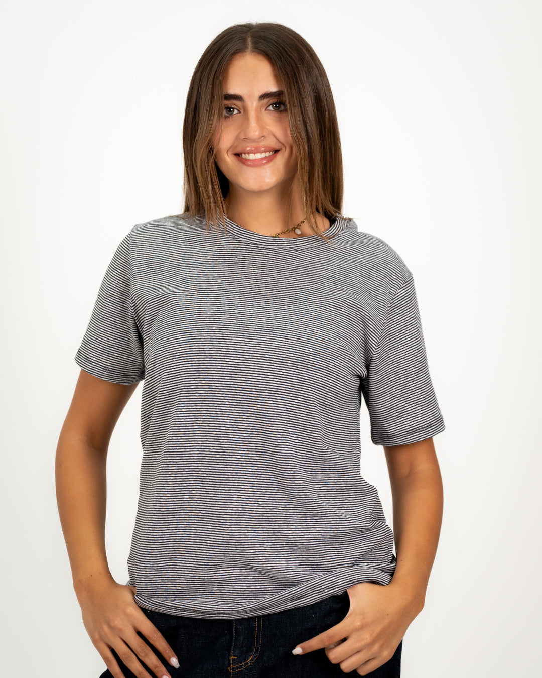 Women's Striped Short Sleeve T-shirt