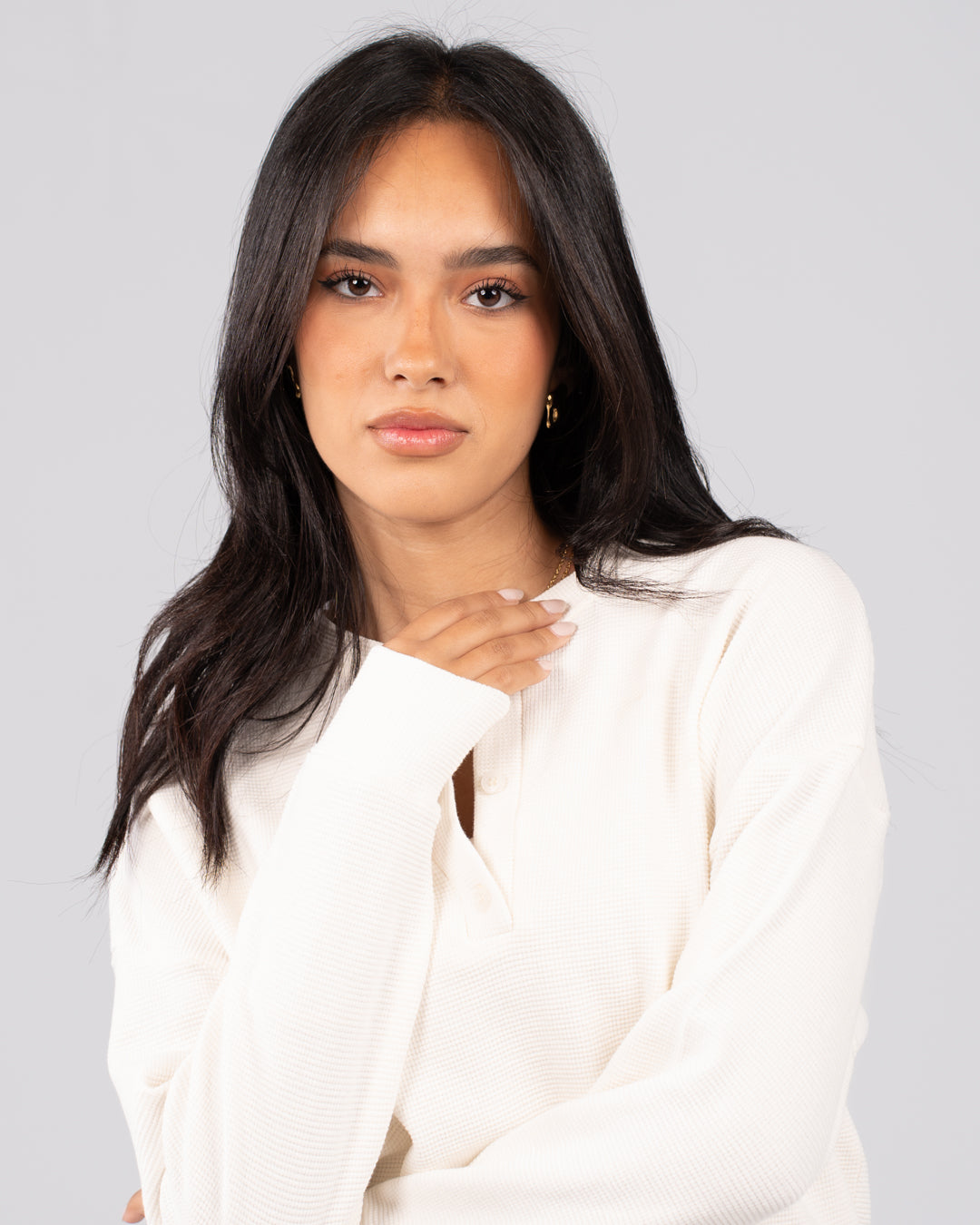 تي شيرت جاكار خفيف للنساء