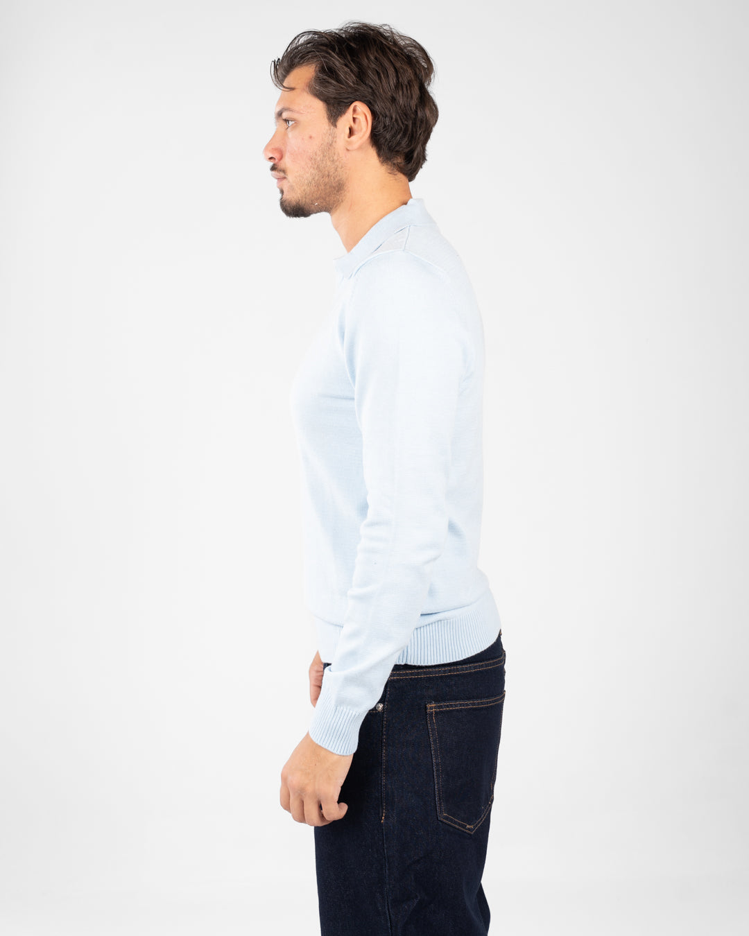 بلوفر رجالي بياقة