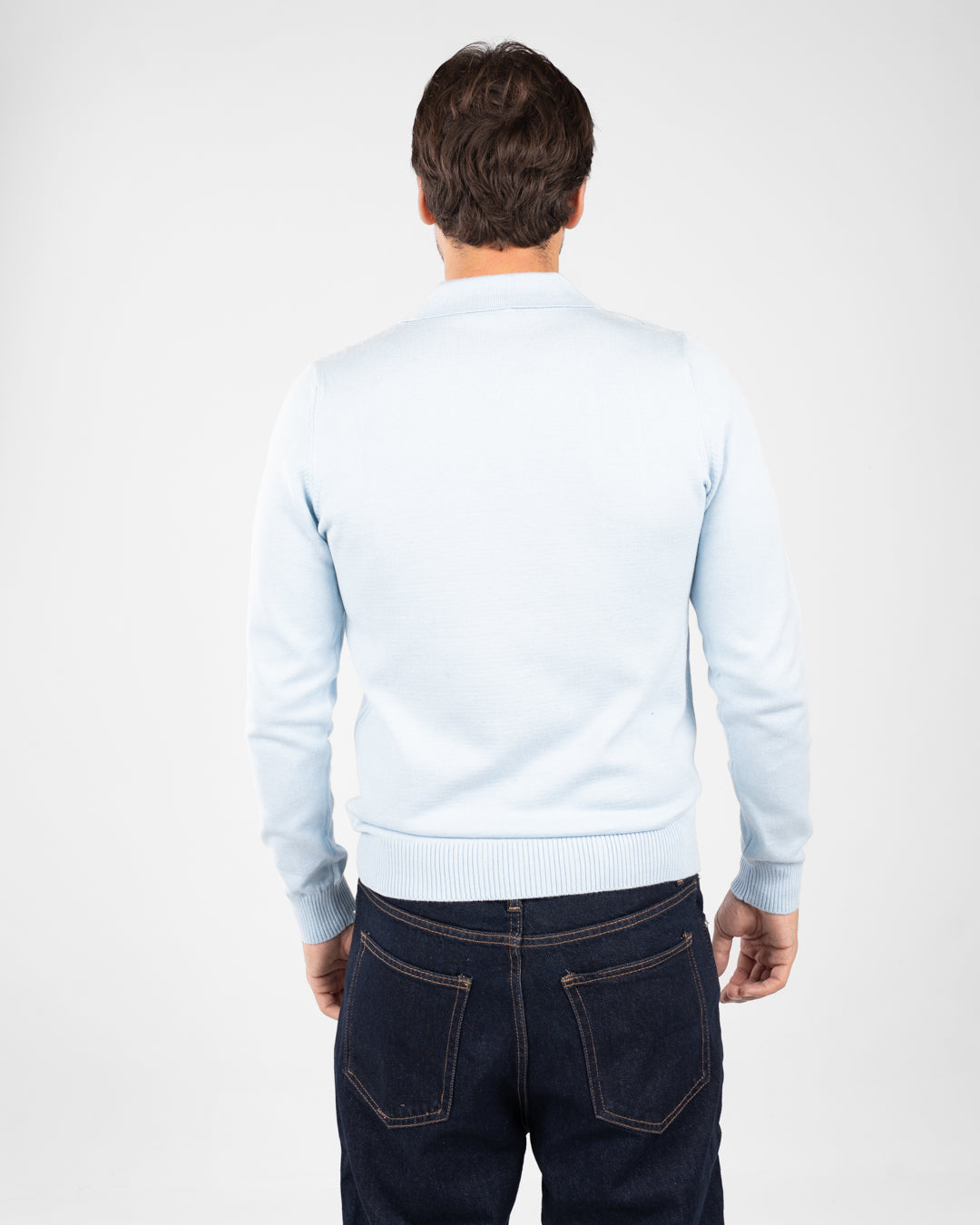 بلوفر رجالي بياقة