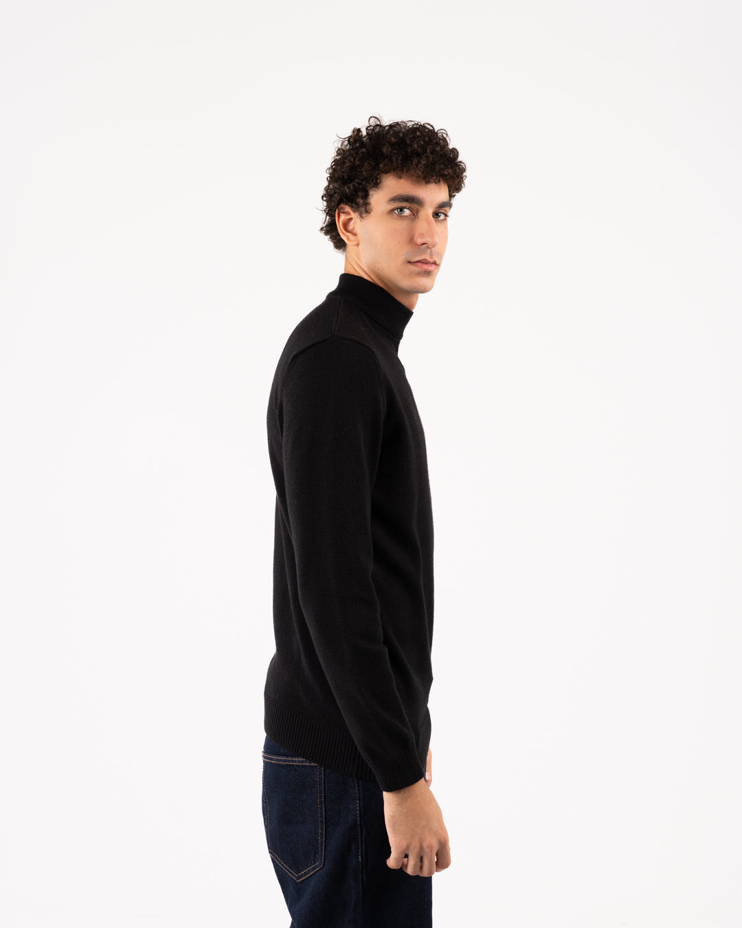 Men Viscose Half Cool Sweater