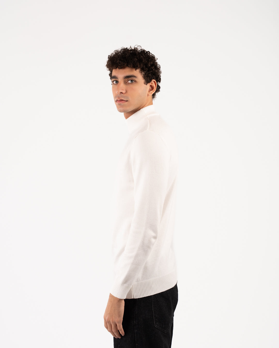 Men Viscose Half Cool Sweater