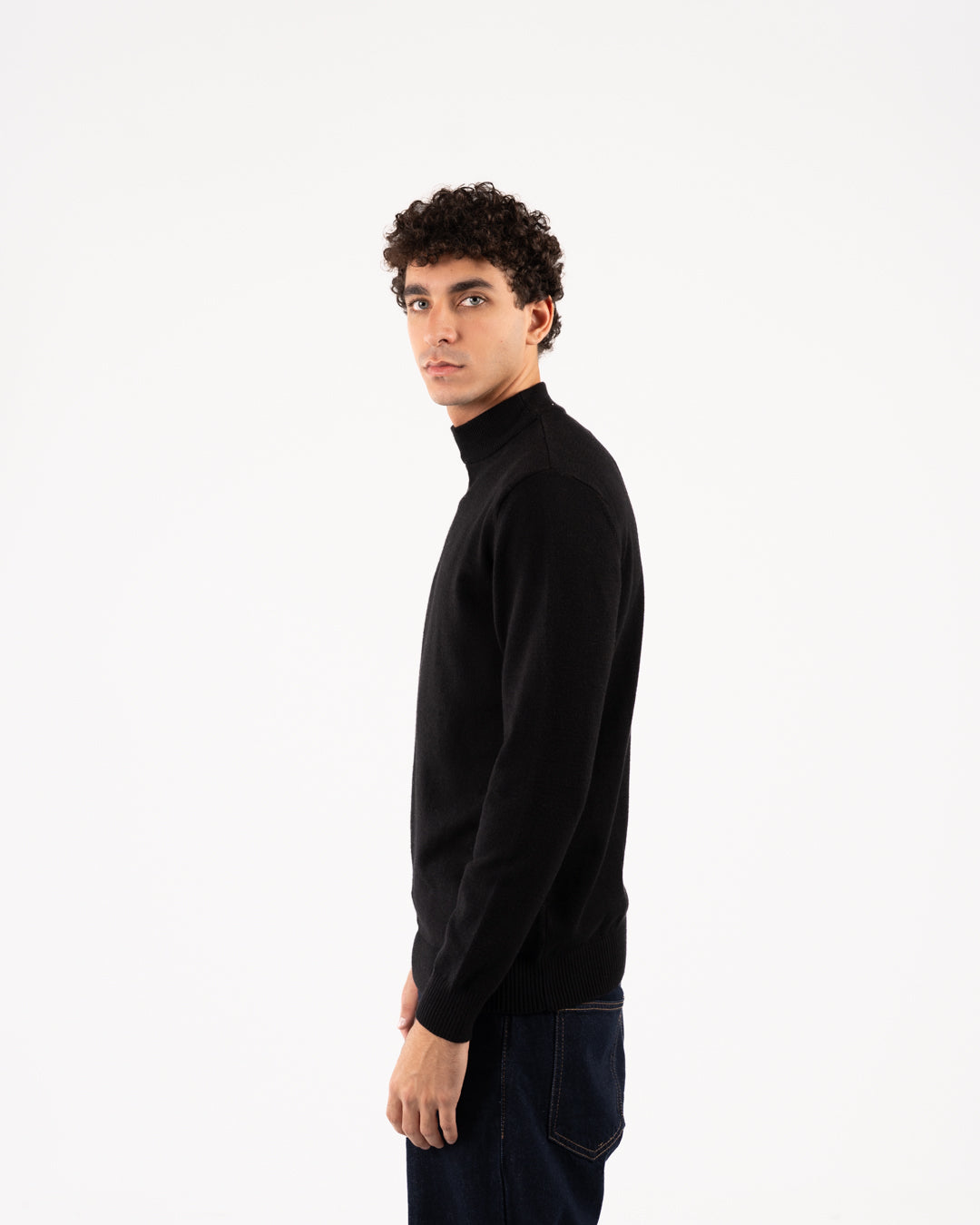 Men Viscose Half Cool Sweater