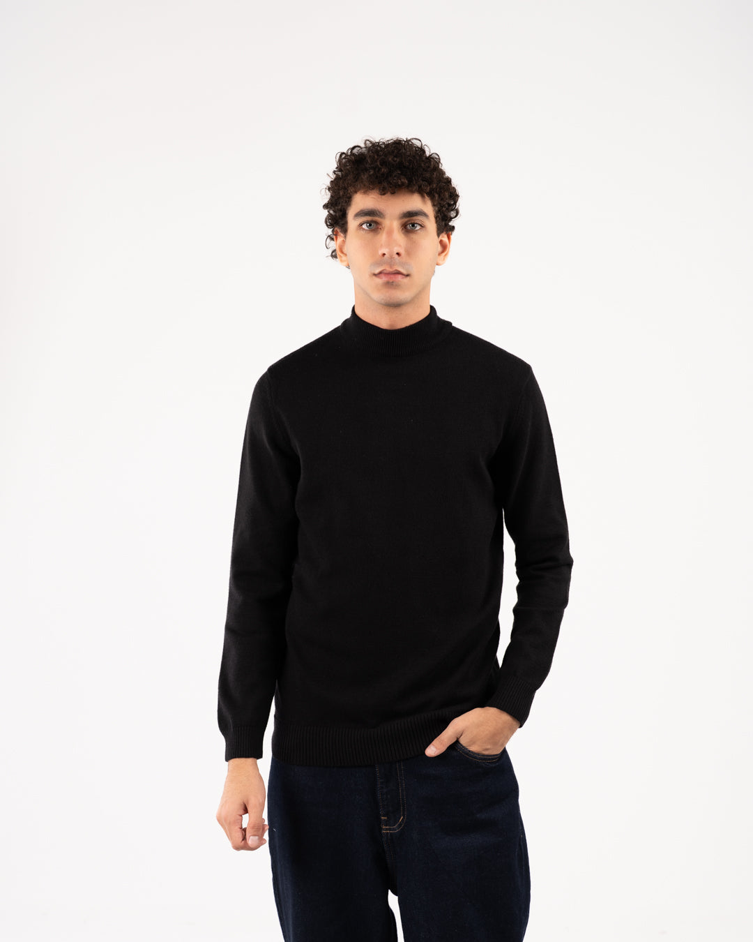Men Viscose Half Cool Sweater