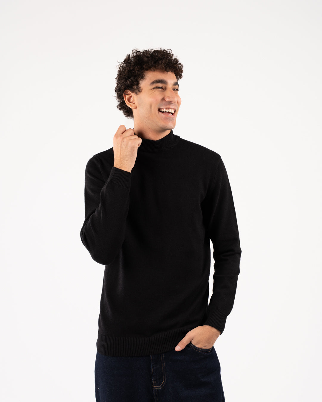 Men Viscose Half Cool Sweater