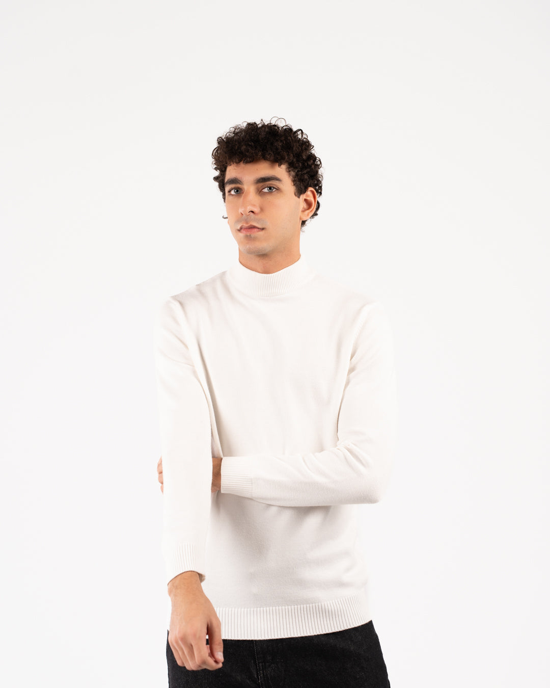 Men Viscose Half Cool Sweater