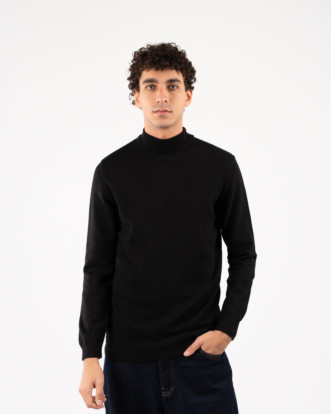 Men Viscose Half Cool Sweater
