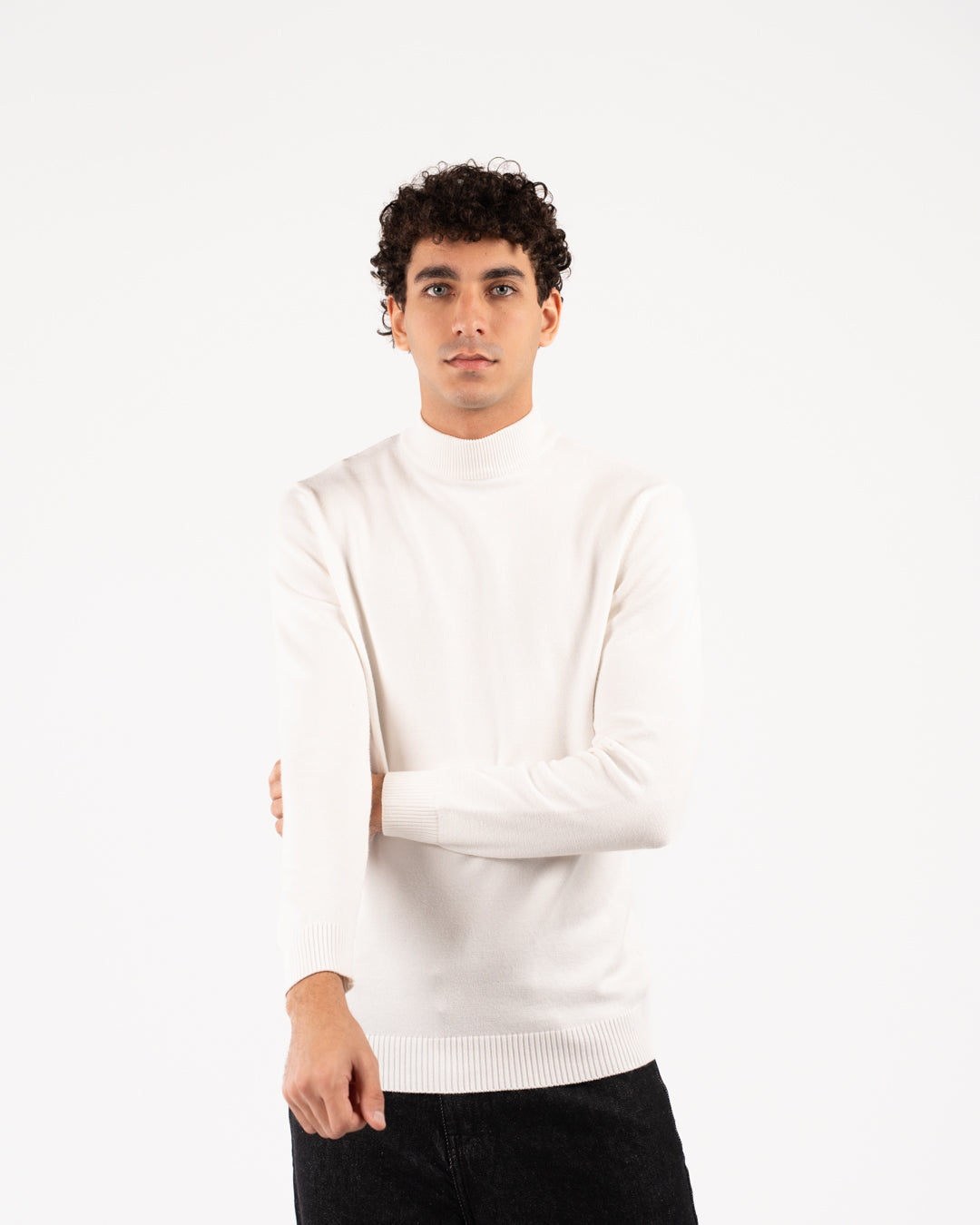 Men Viscose Half Cool Sweater