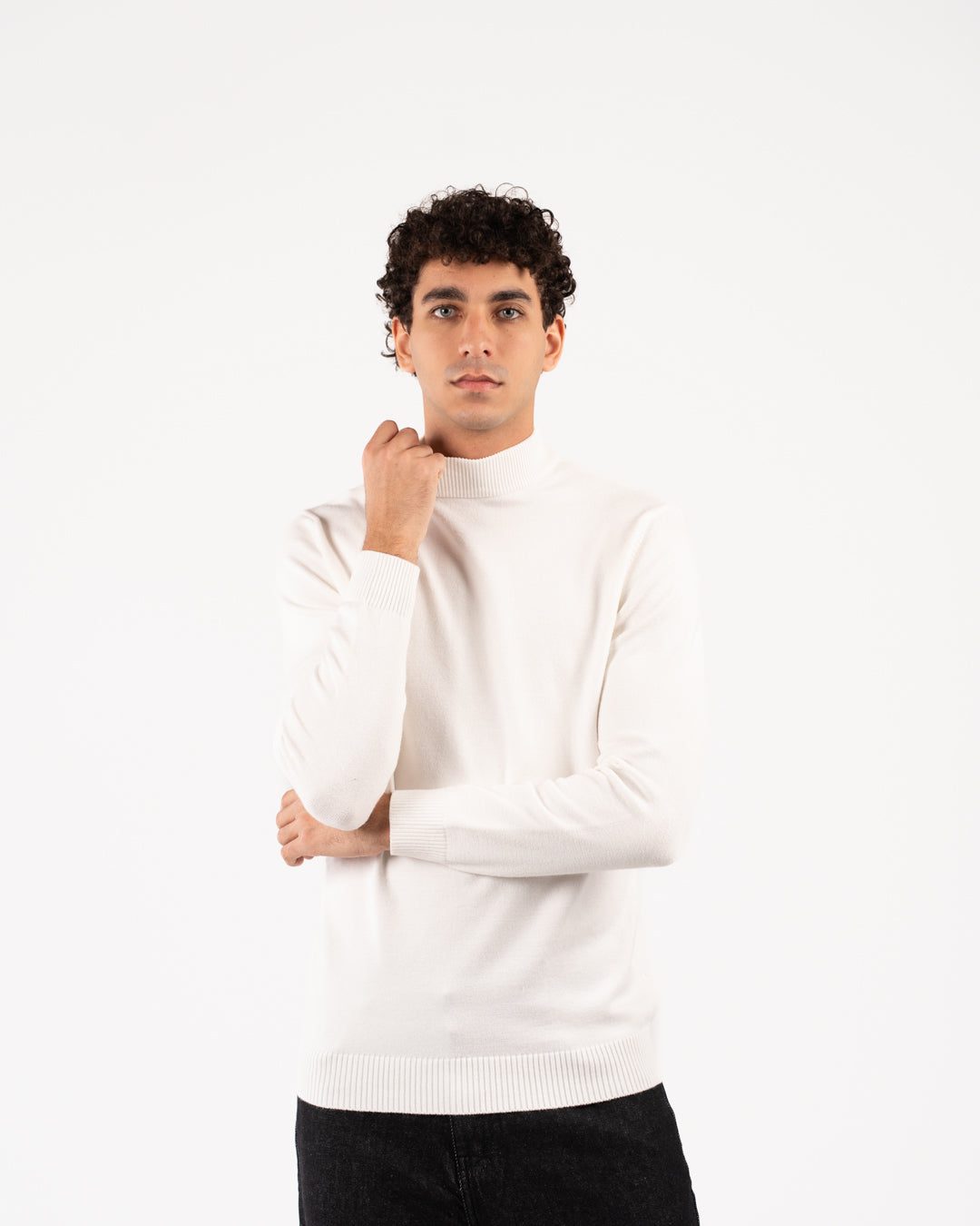 Men Viscose Half Cool Sweater