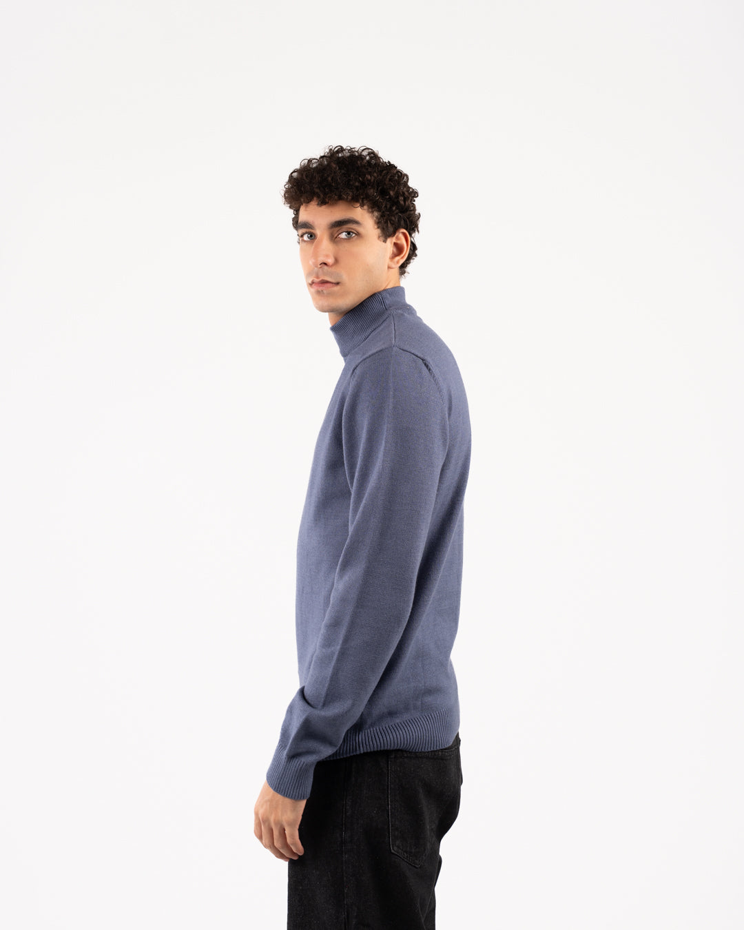 Men Viscose Half Cool Sweater