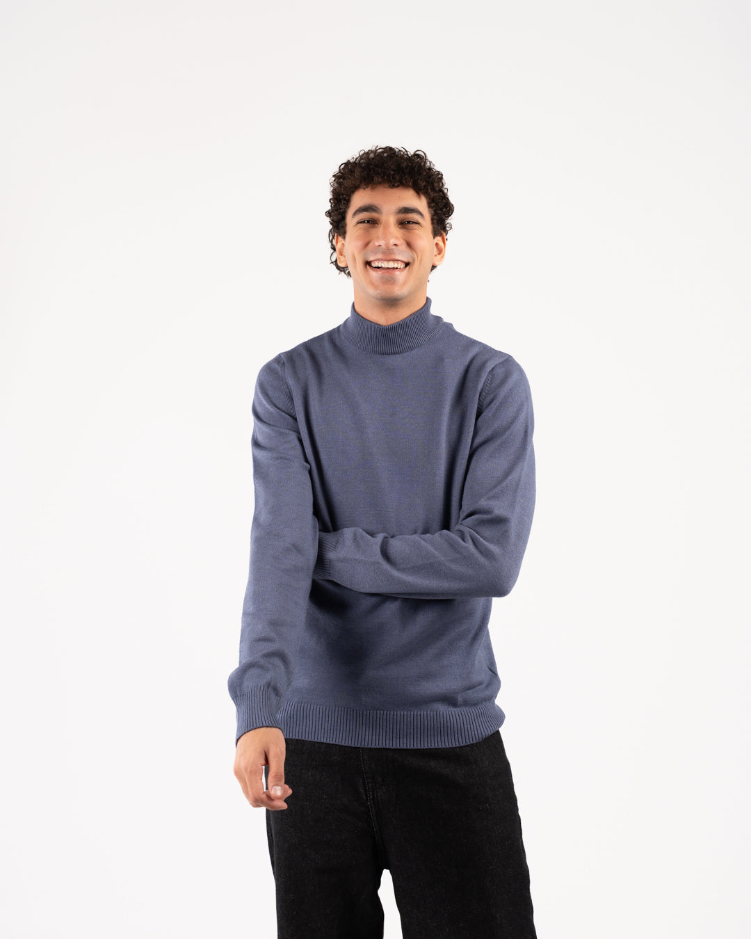 Men Viscose Half Cool Sweater