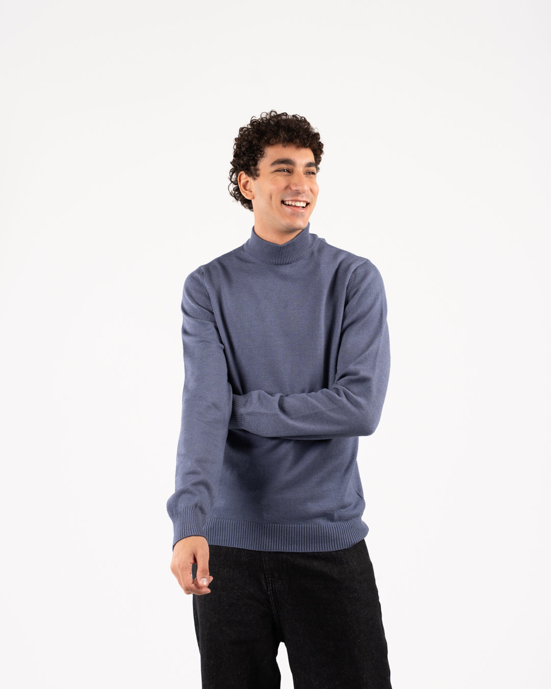 Men Viscose Half Cool Sweater