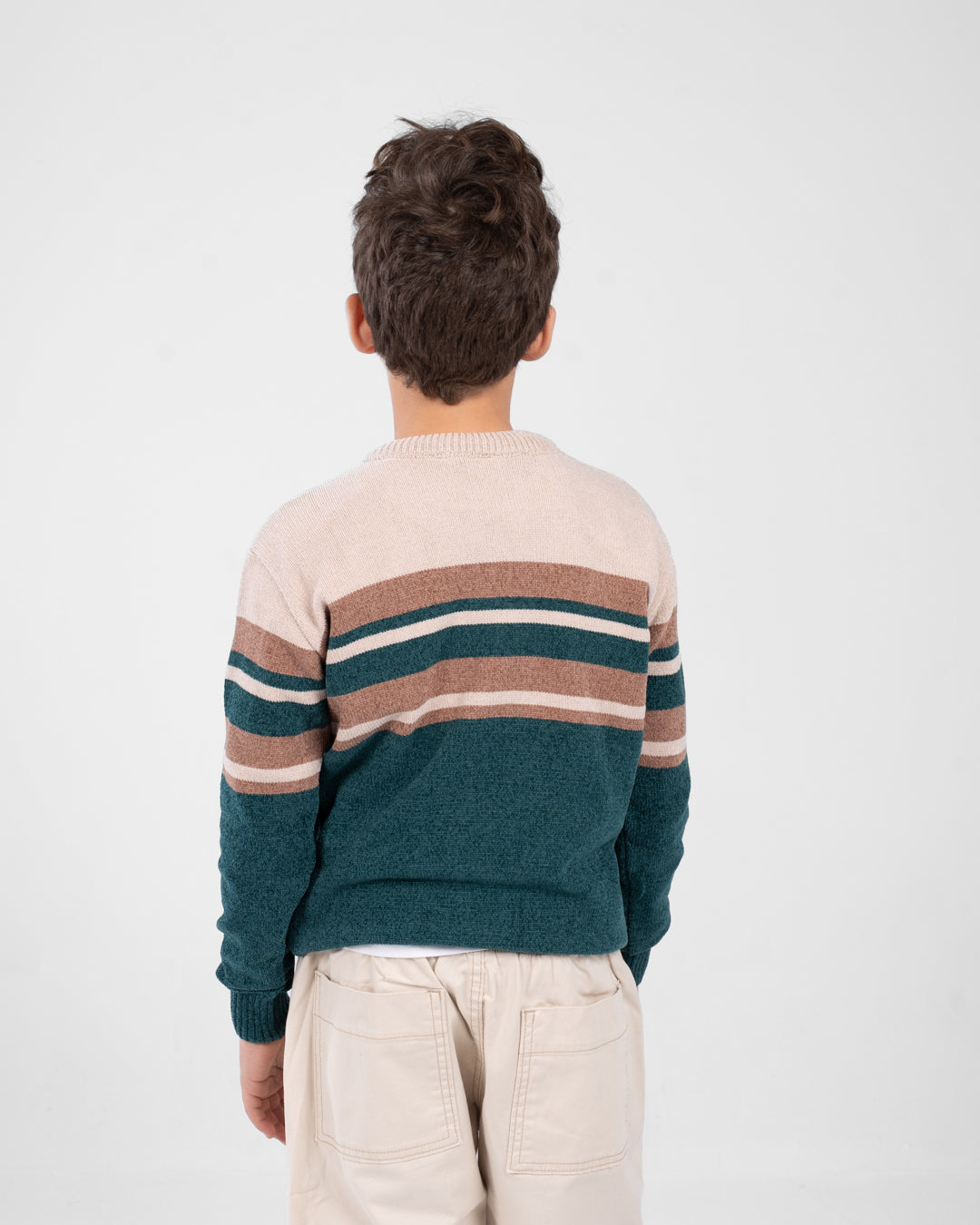 Boys Velvet Crewneck Pullover