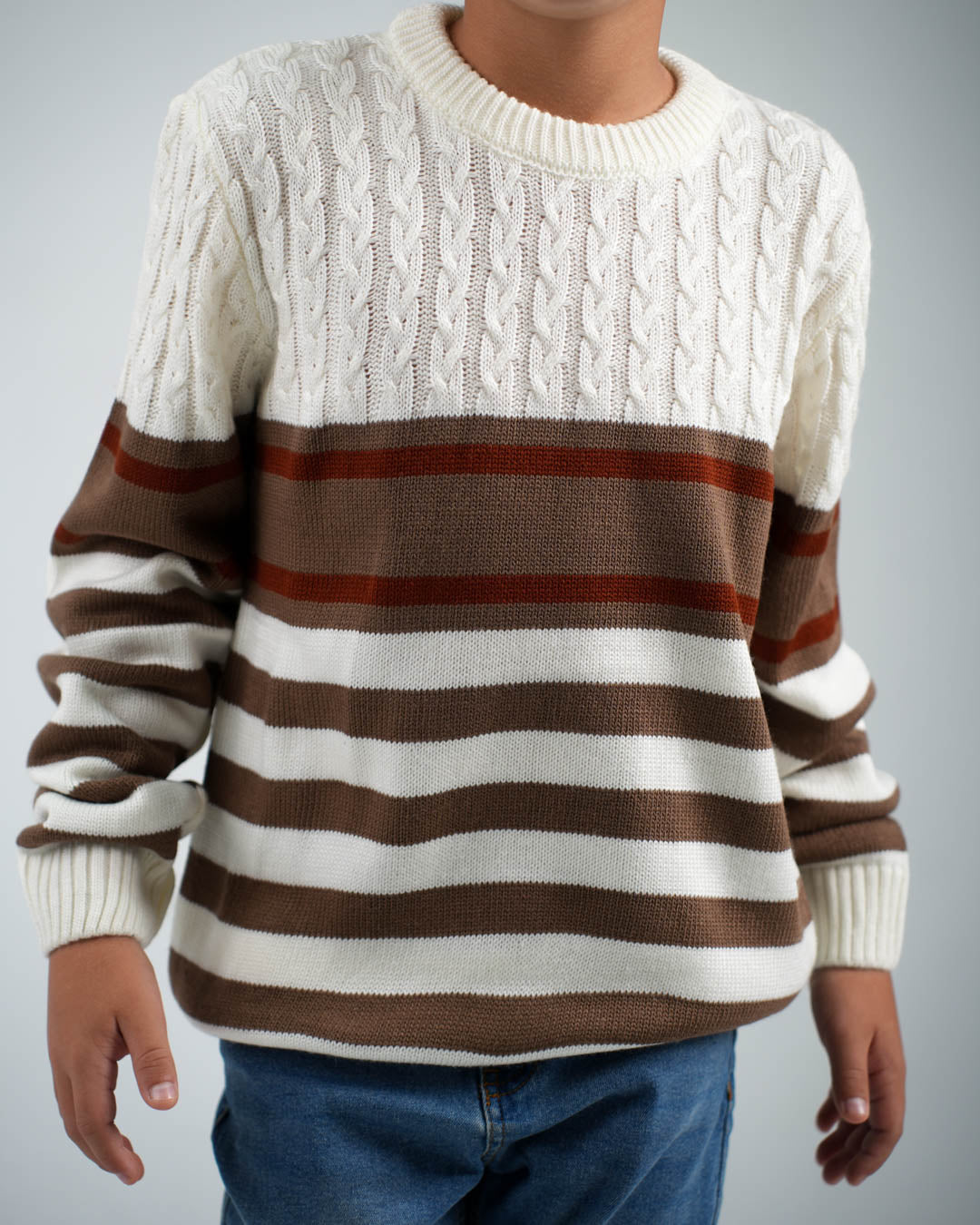 Striped Knit Boy Pullover