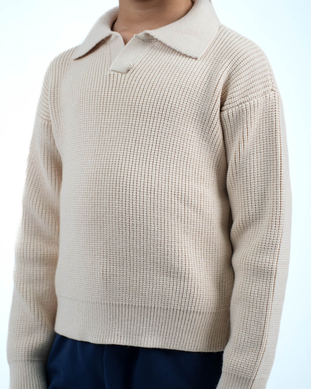 Collared Basic Boy Pullover