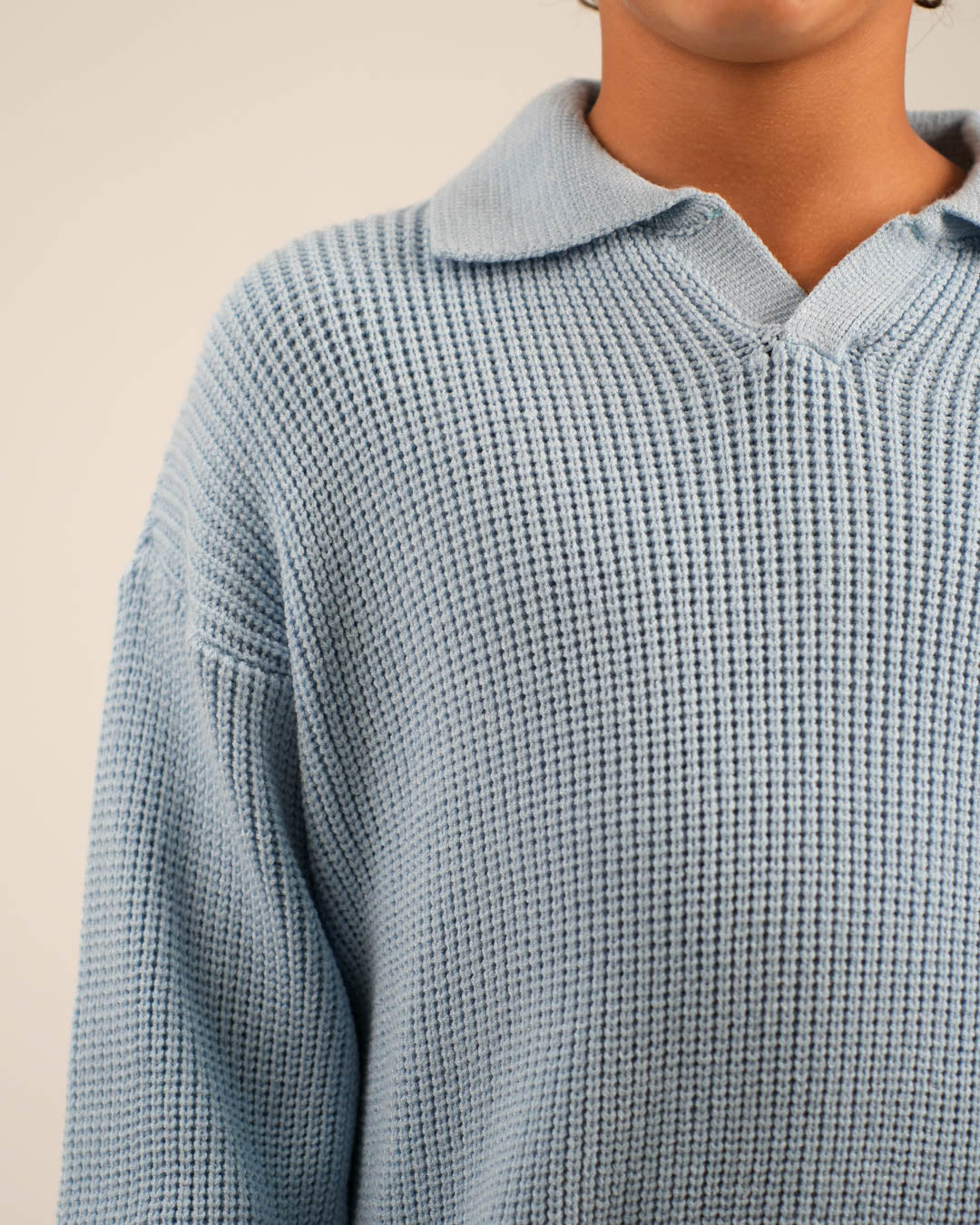 Collared Basic Boy Pullover