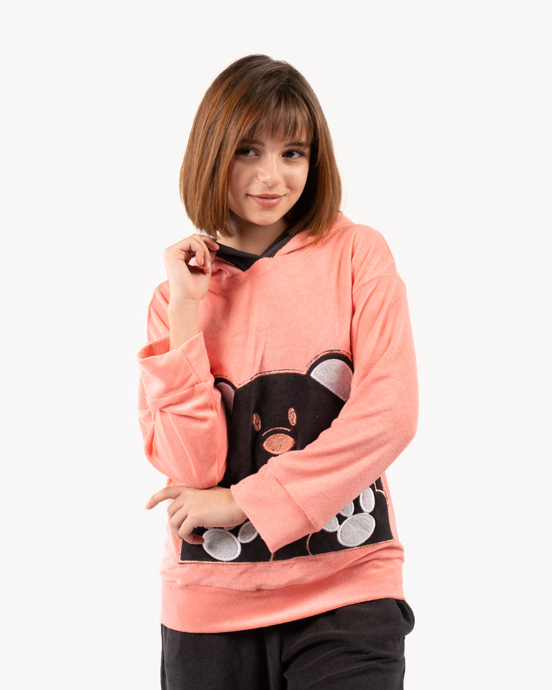 Girls Pajama With Print On The Chest