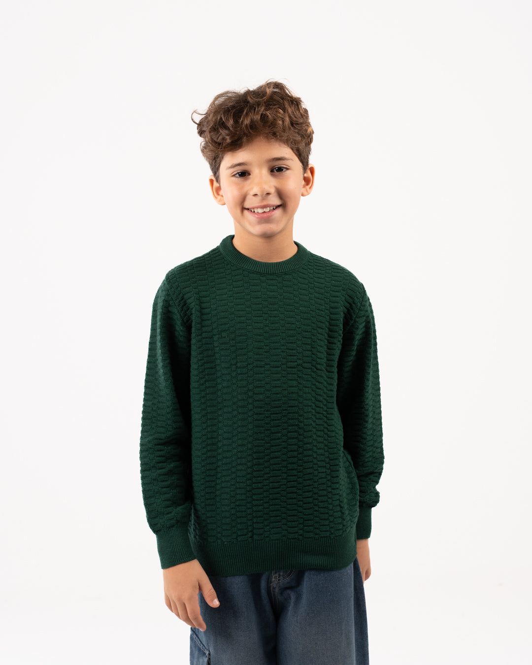 Plain Ribbed Boy Pullover