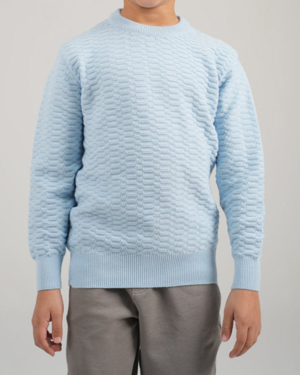 Plain Ribbed Boy Pullover