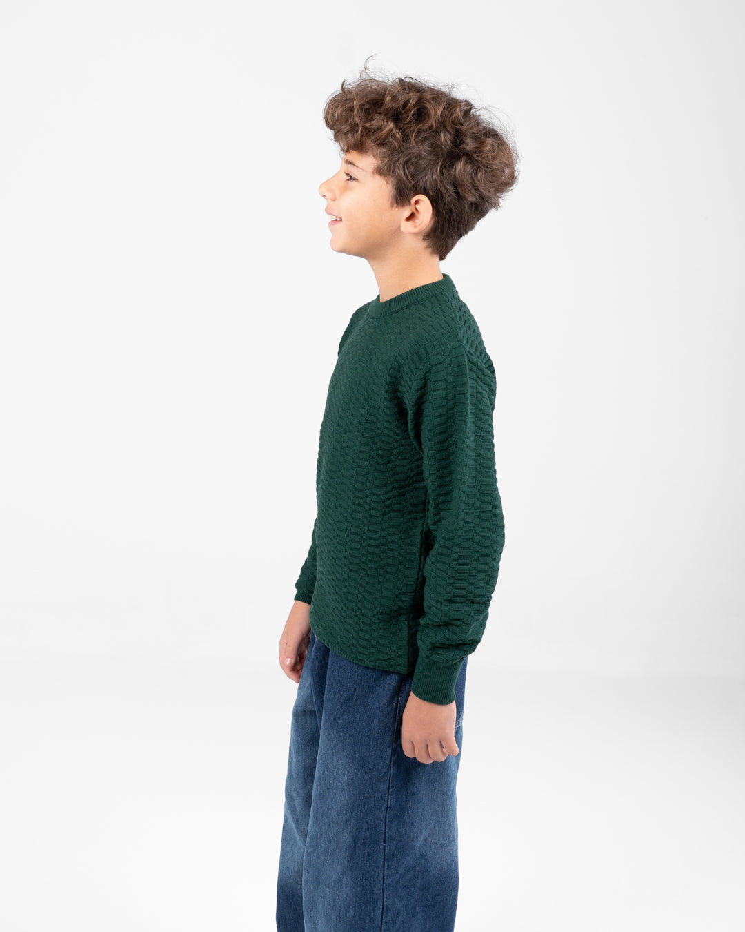 Plain Ribbed Boy Pullover
