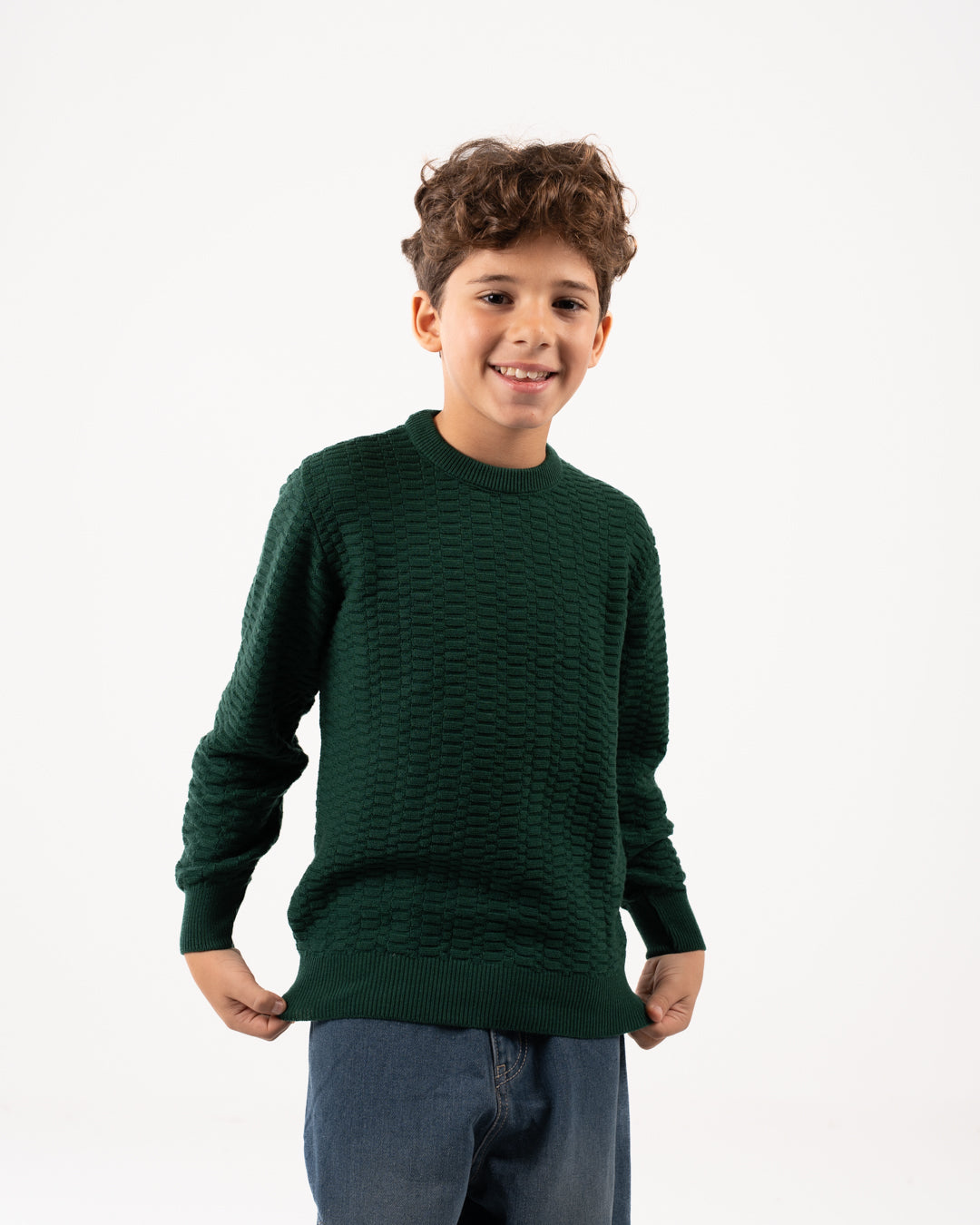 Plain Ribbed Boy Pullover