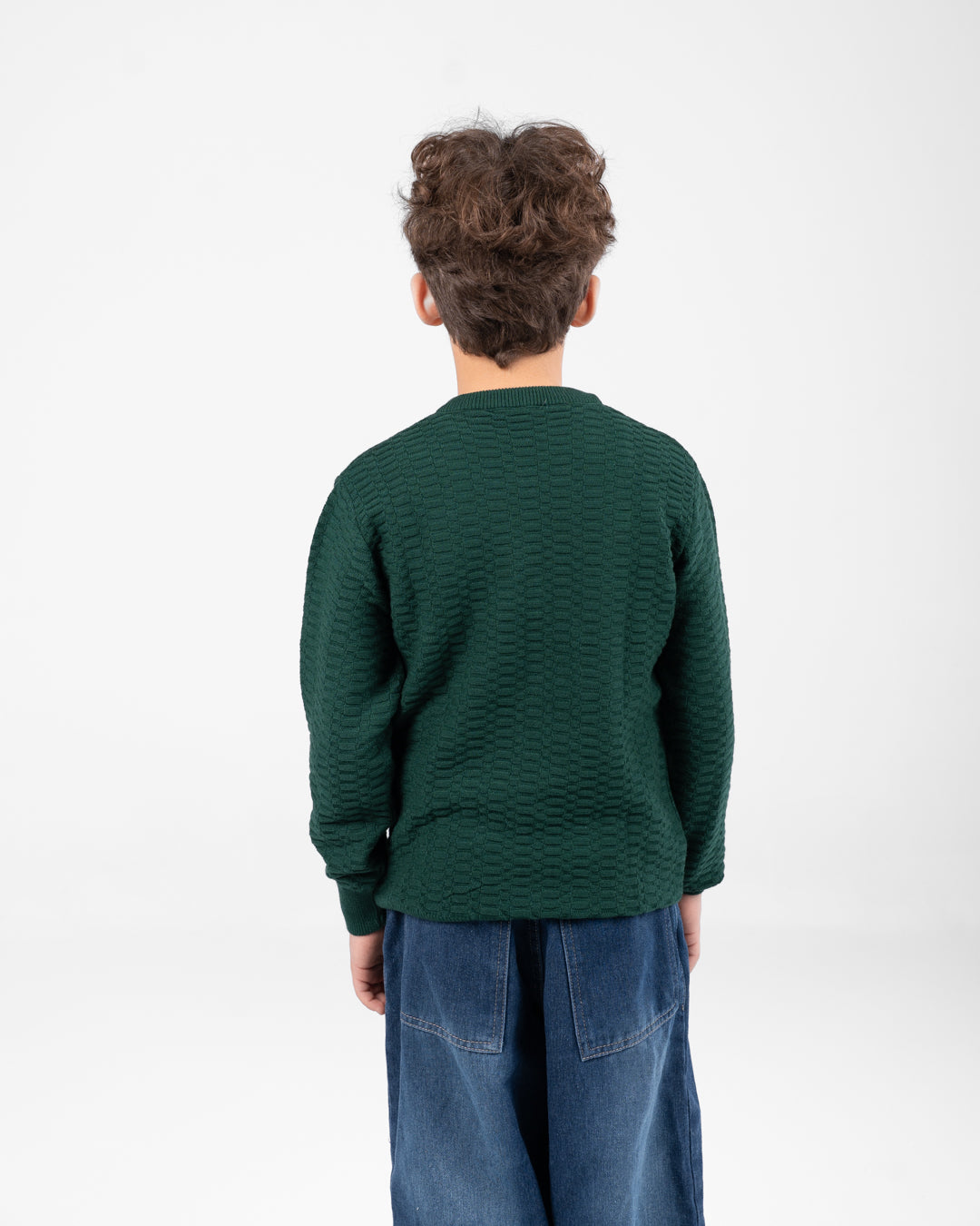 Plain Ribbed Boy Pullover