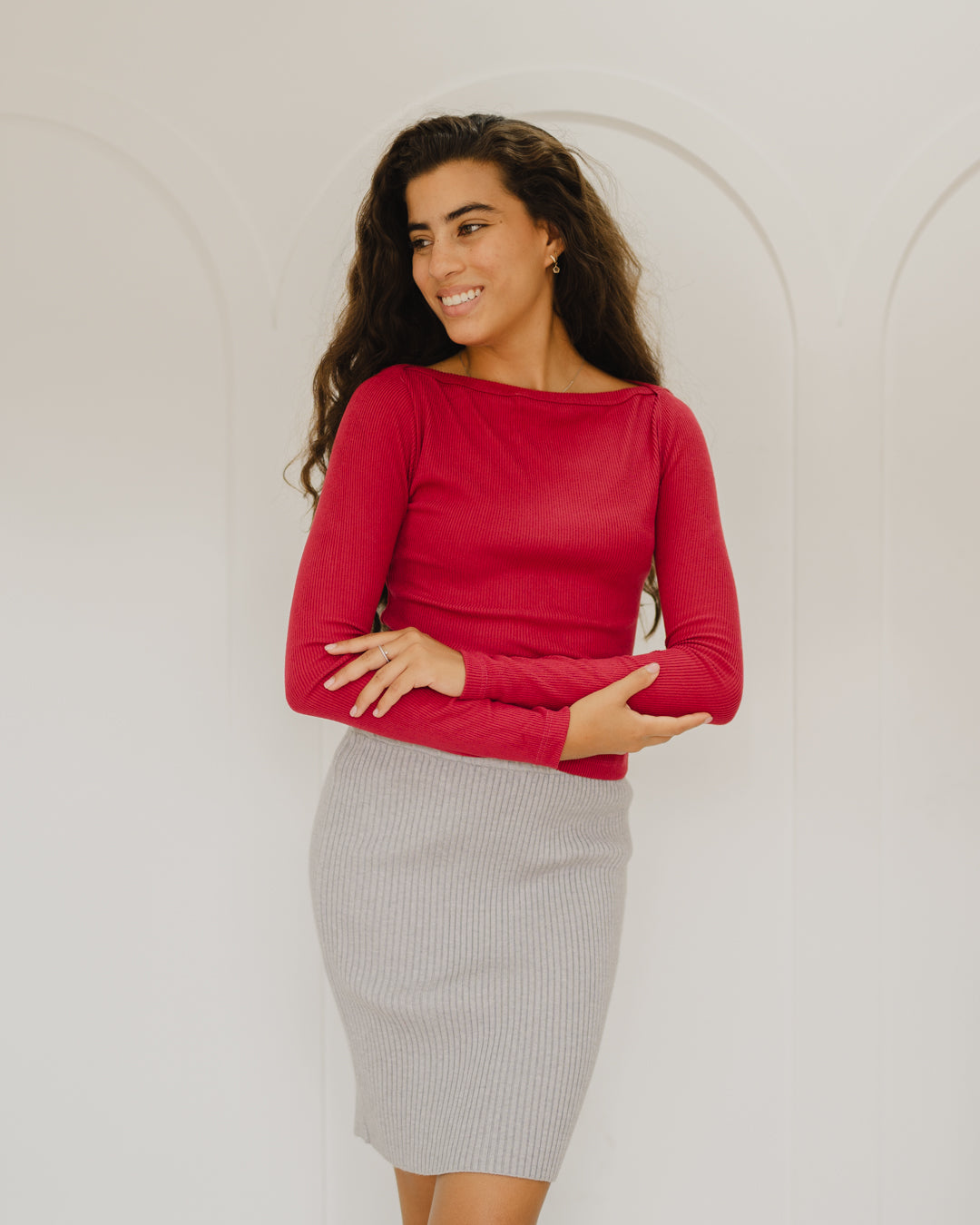 Plain Long Sleeve Top