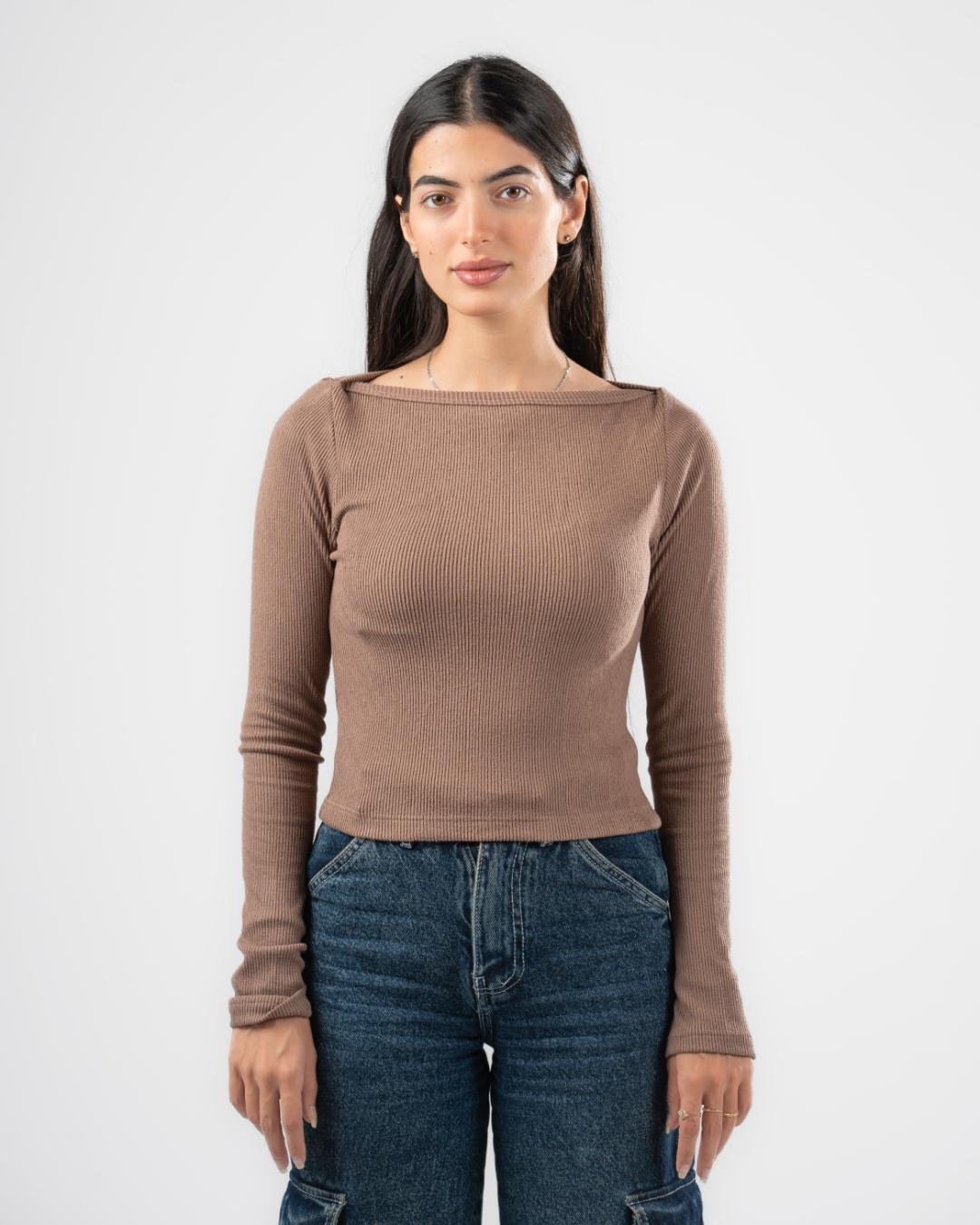 Plain Long Sleeve Top