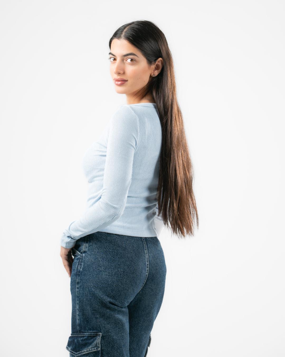 Plain Long Sleeve Top