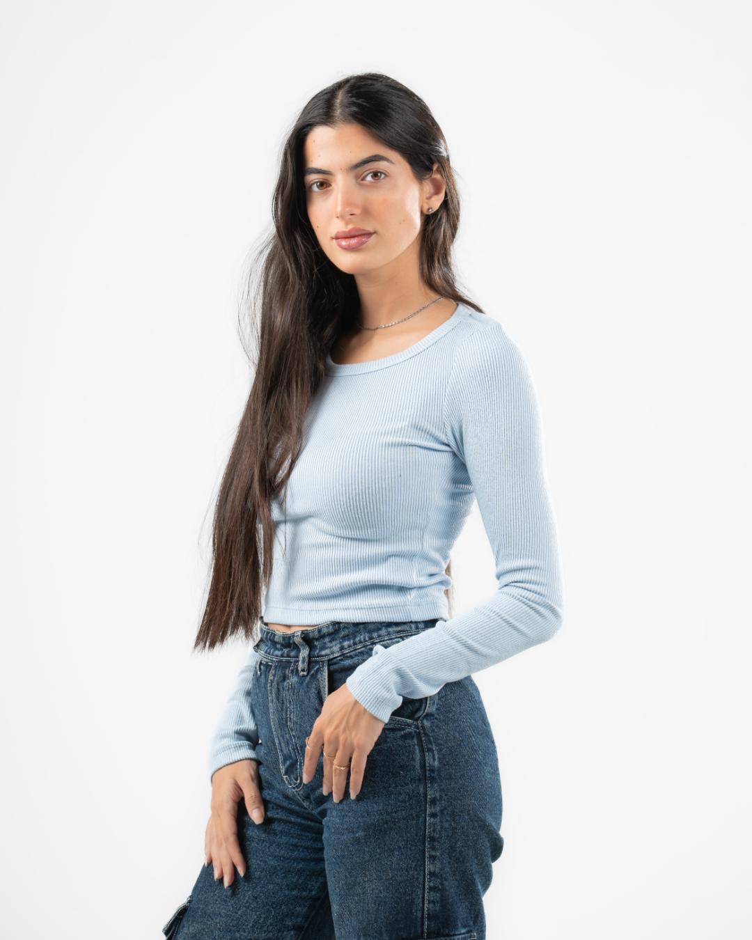 Plain Long Sleeve Top