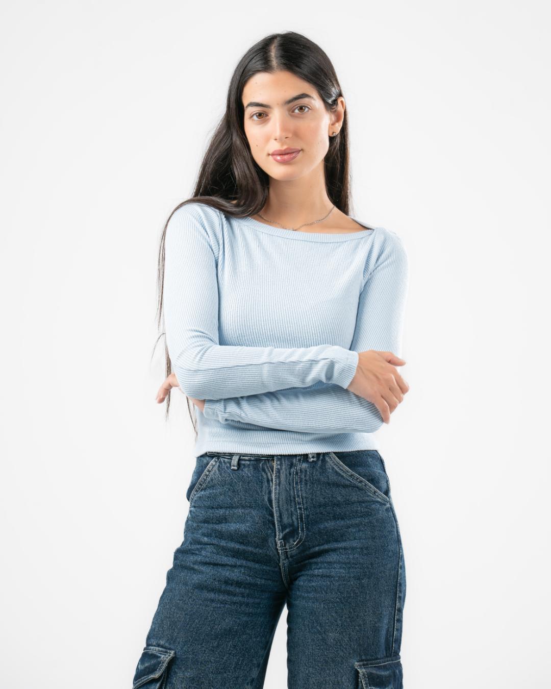 Plain Long Sleeve Top