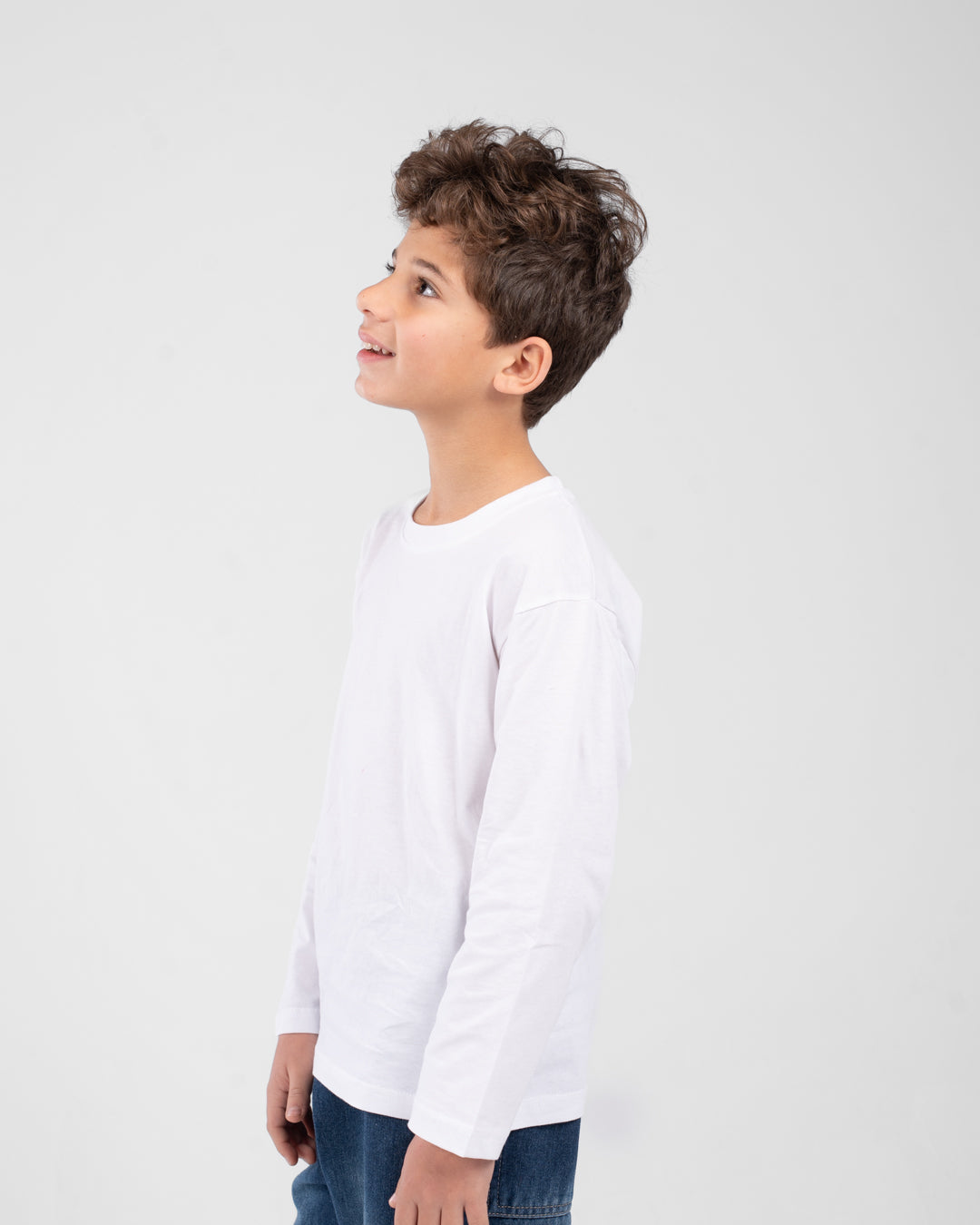 Boys Plain Long Sleeves Basic Top
