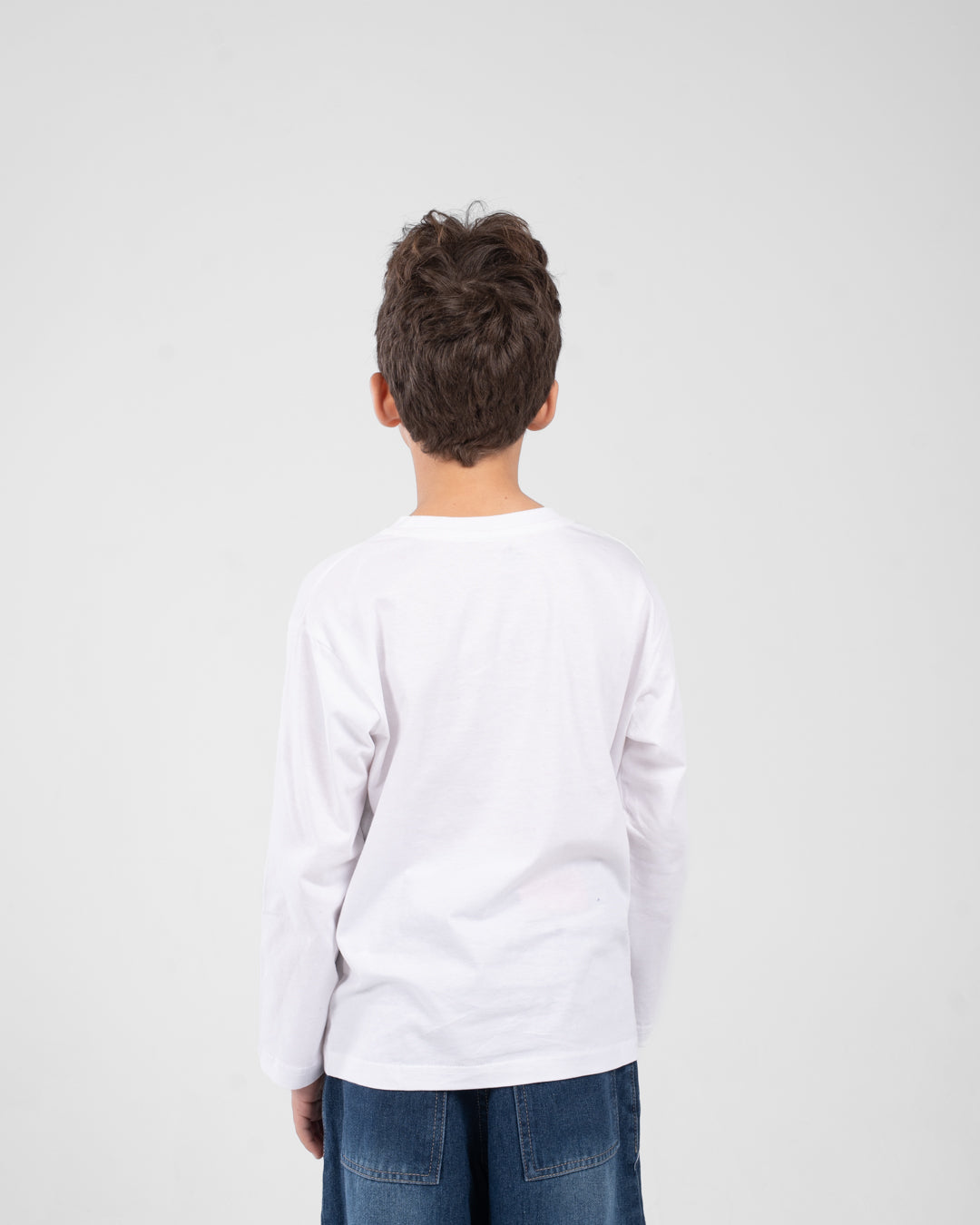 Boys Plain Long Sleeves Basic Top