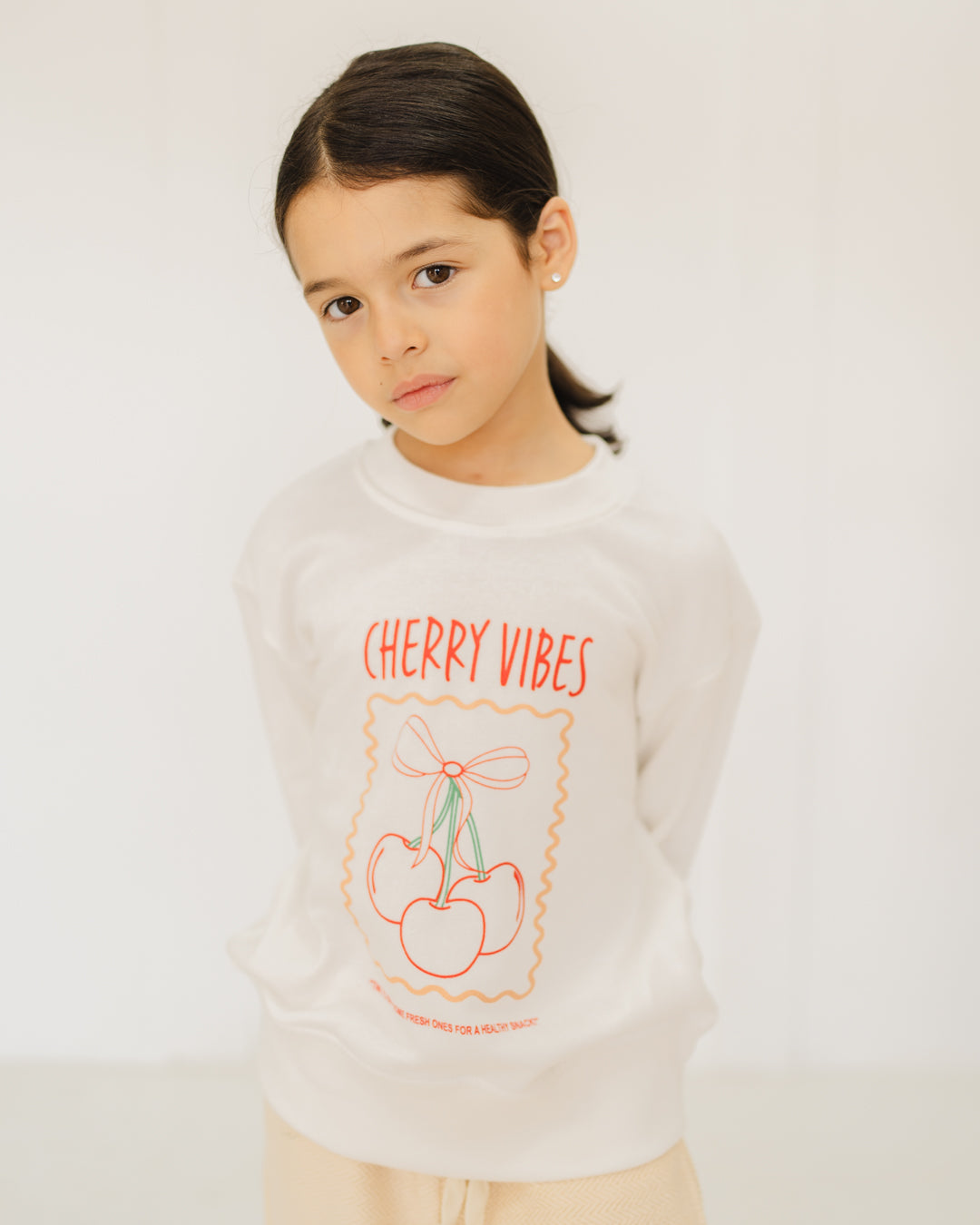 Cherry Round Neck SweatShirt