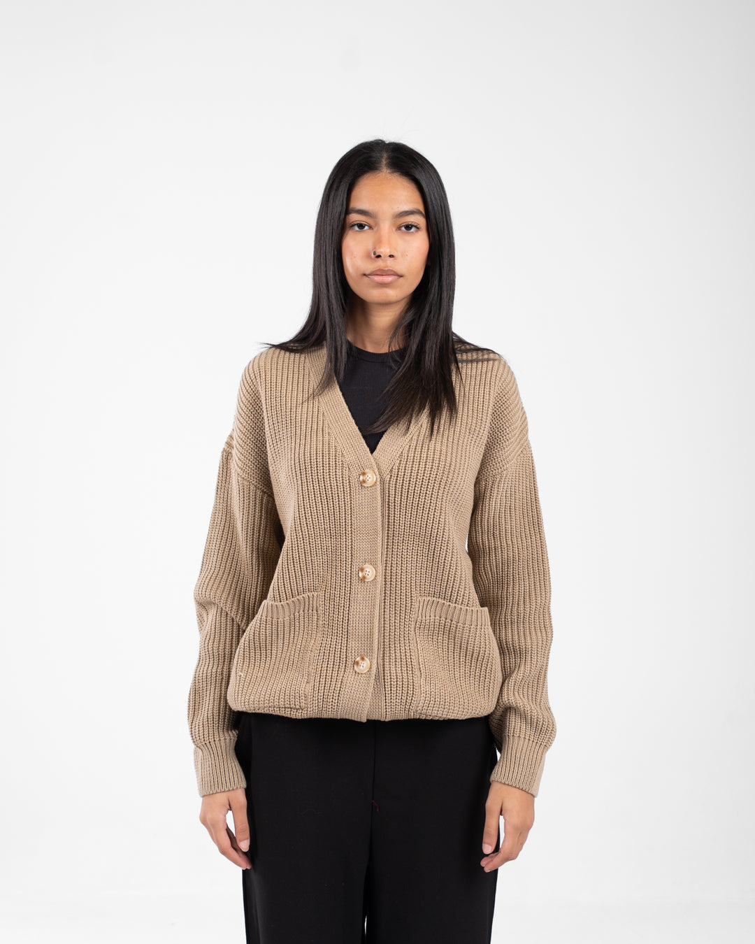 Women Buttoned Pullover