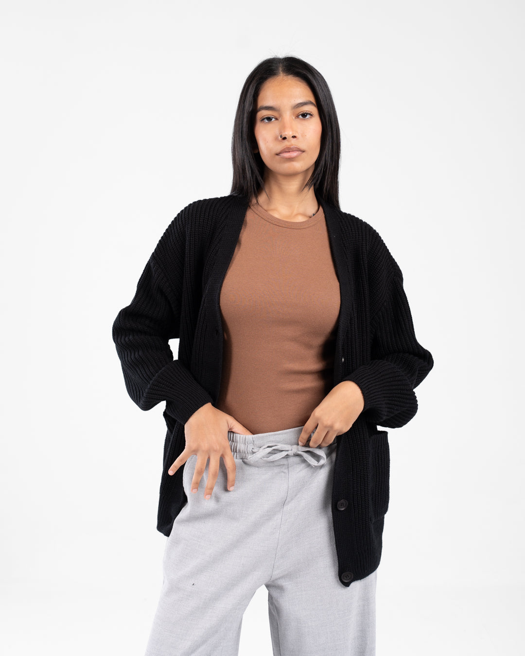 Women Buttoned Pullover