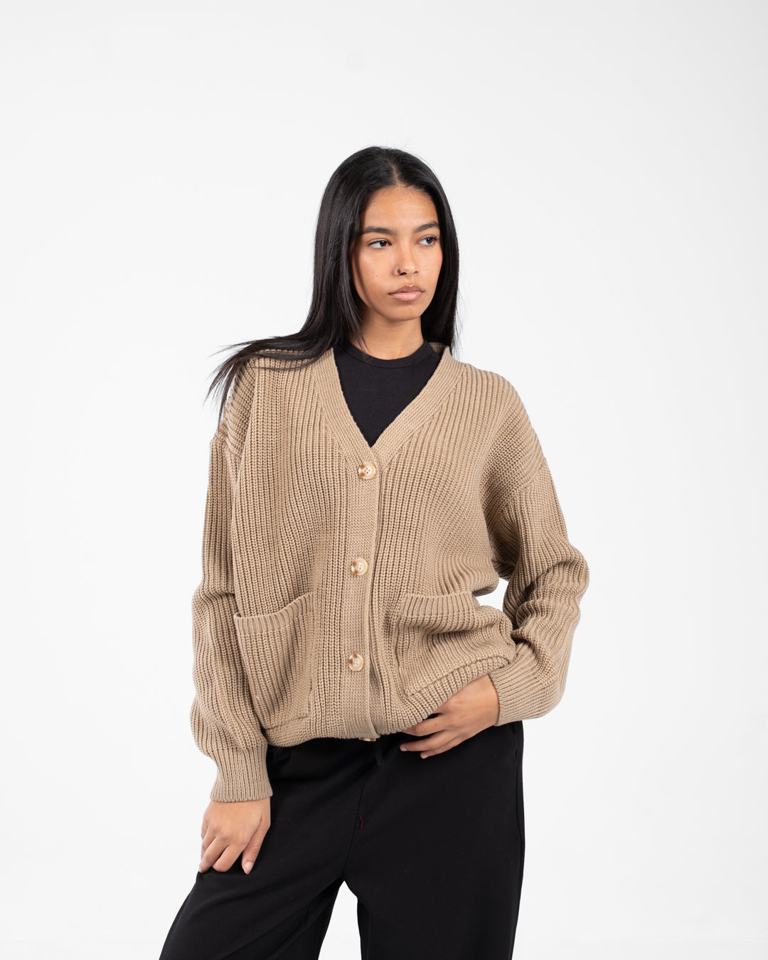 Women Buttoned Pullover