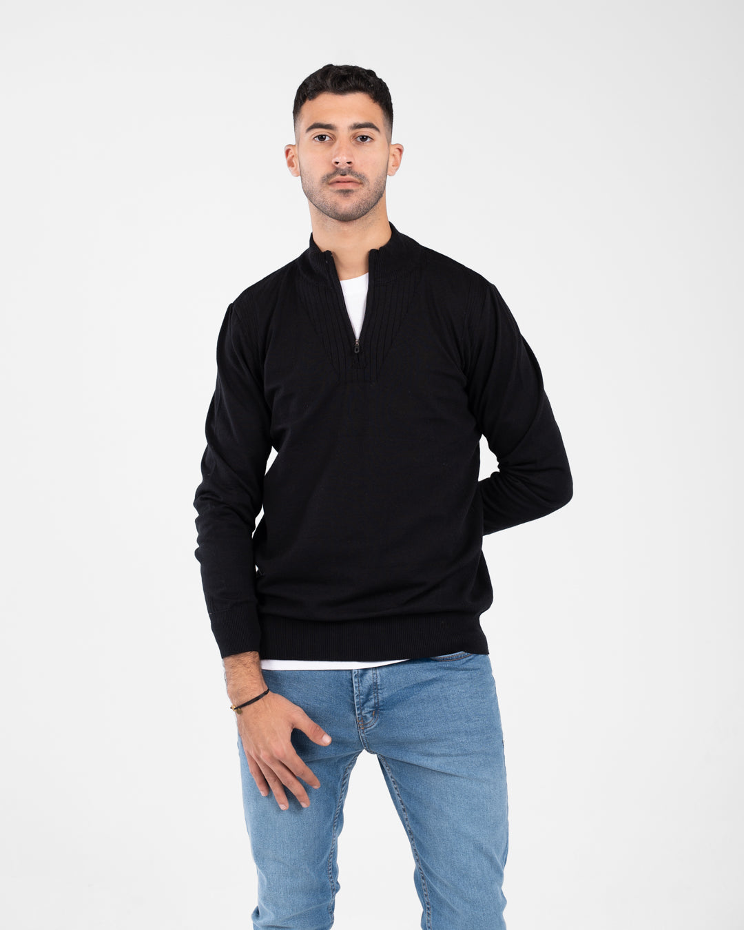 Men Half Zippered Pullover