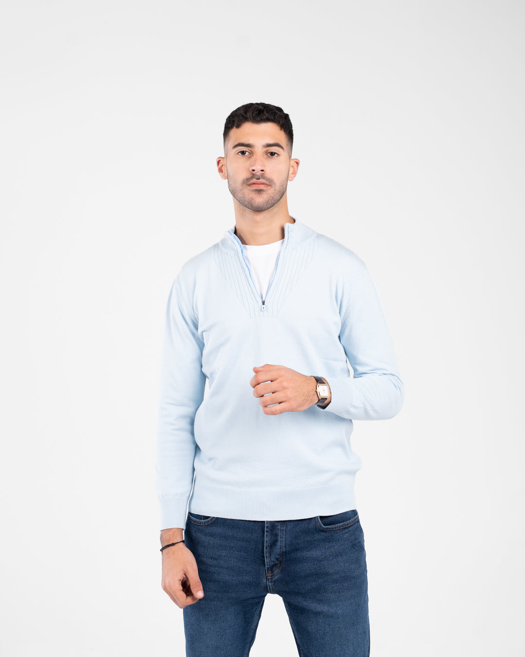 Men Half Zippered Pullover