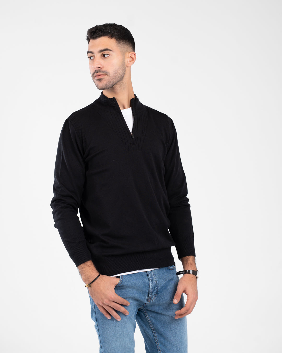 Men Half Zippered Pullover