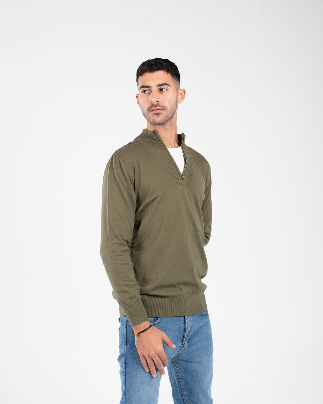 Men Half Zippered Pullover